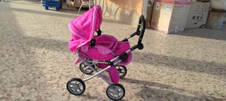 Carrito niña juguete convertible en capazo