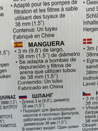 Manguera de repuesto Flowclear Bestway