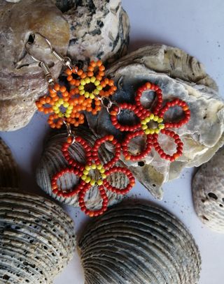 Pendientes abalorios 