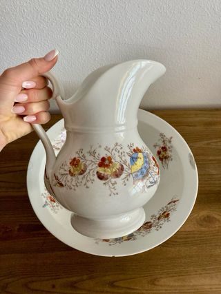 Gran Jarrón y Plato a juego