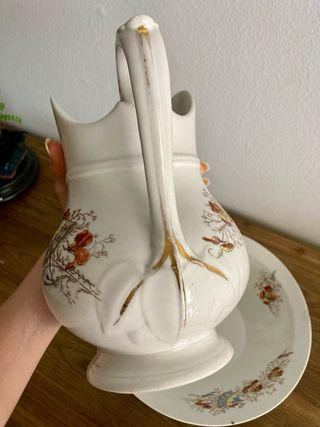 Gran Jarrón y Plato a juego