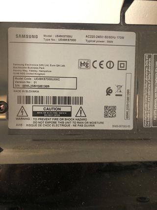 Módulo alimentación Samsung 49” led