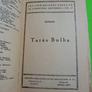Libro Taras Bulba- Gogol