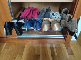 Zapatero extraíble para armario
