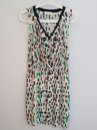 Vestido corto multicolor