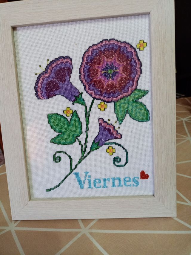 Cuadro de punto de cruz