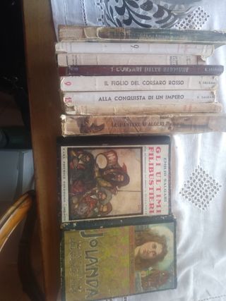 Libri di Salgari originali anni 40 50