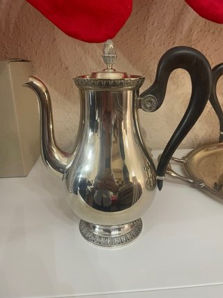 Juego de cafe, en plata Christofle