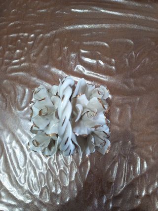 ceramica capodimonte vintage cesto fiori