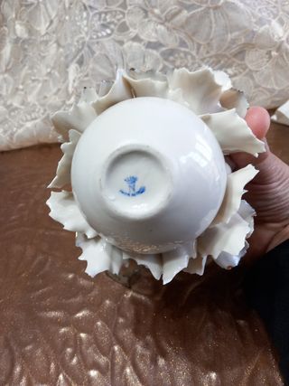 ceramica capodimonte vintage cesto fiori