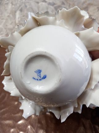 ceramica capodimonte vintage cesto fiori