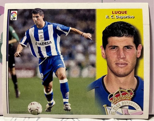 Cromo original Albert Luque 2002-2003