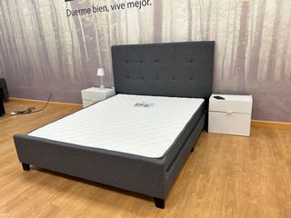 Oferta! Cama tapizada con cabecero + Colchón