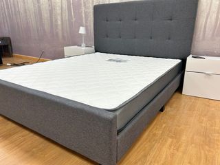 Oferta! Cama tapizada con cabecero + Colchón