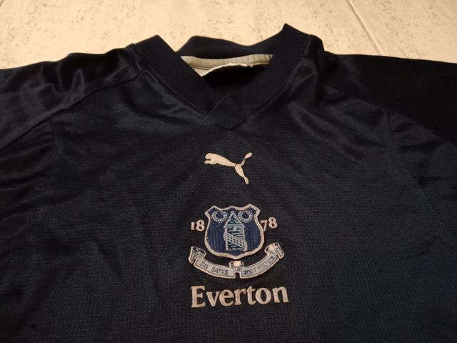 VINTAGE 1987 CAMISETA EVERTON  MARCA PUMA  TALLA M