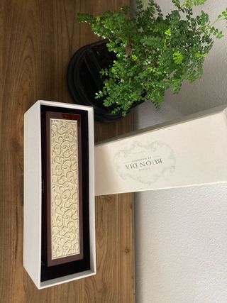 Caja madera y plata almacenamiento NUEVA