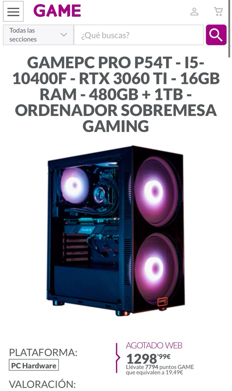 Ordenador GAMEPC PRO P54T afbeelding 2
