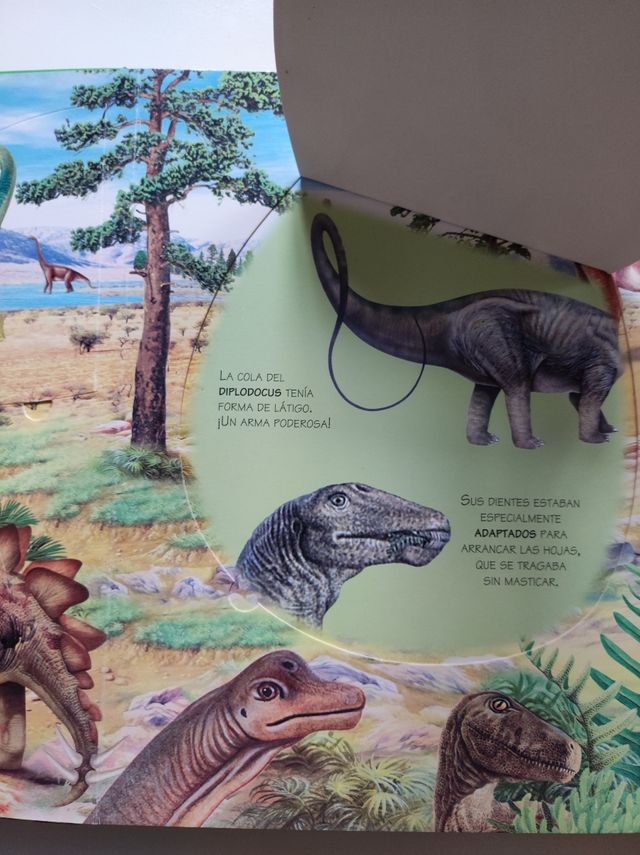 Dinosaurios libro solapas