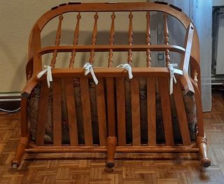SOFÁ DE DOS PLAZAS Y SILLÓN EN MADERA DE PINO