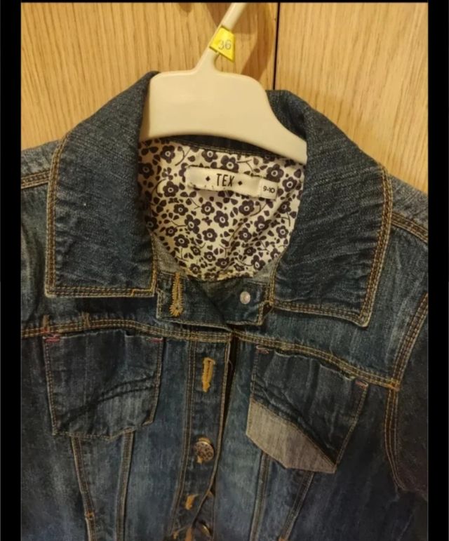 Chaqueta tejana niña