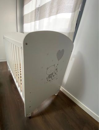 Cuna Micuna Oso Luna con colchón Care de Ecus kids