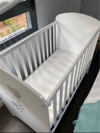 Cuna Micuna Oso Luna con colchón Care de Ecus kids