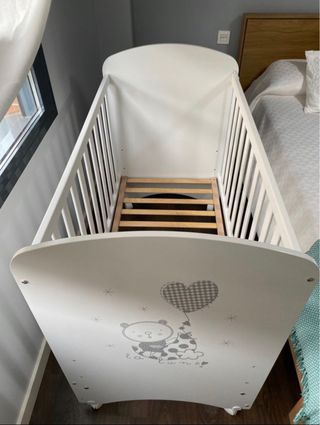 Cuna Micuna Oso Luna con colchón Care de Ecus kids