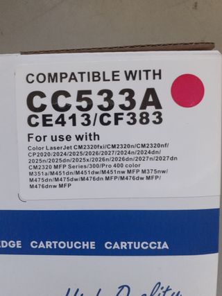 Toner  hp ce411,ce412 ,ce413