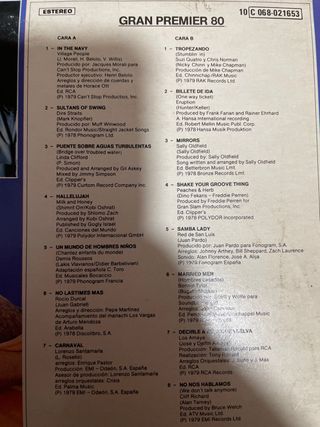 Vinilo “Gran premier 80”