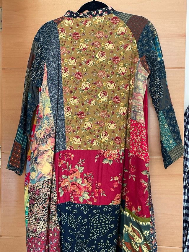 Abrigo entretiempo patchwork sin estrenar T M/L