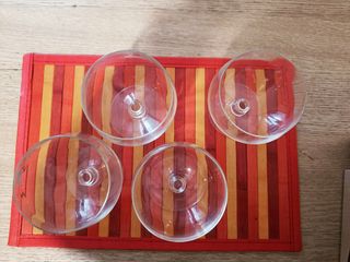 Set 4 coppe vetro