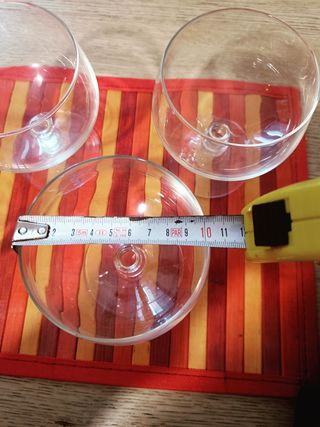 Set 4 coppe vetro