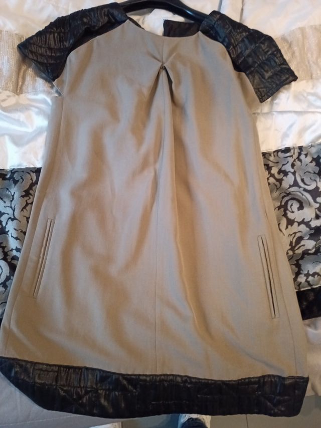 Vestido color tierra, talla 38