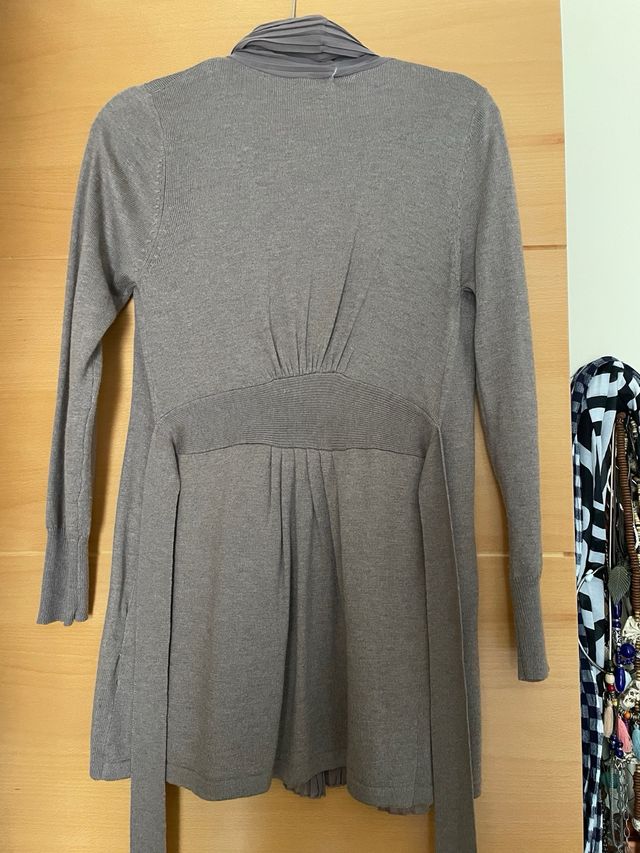 Chaqueta de lana con borde de tul T L/XL