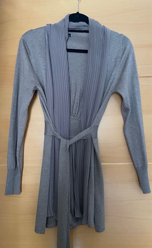 Chaqueta de lana con borde de tul T L/XL