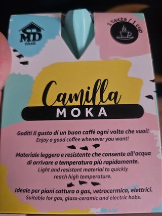 Moka colorata da 1 tazza