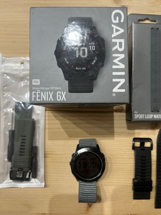 FENIX 6X Pro + CORREA VELCRO GARMIN