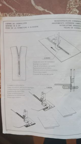 Maquina de coser alfa zig zag