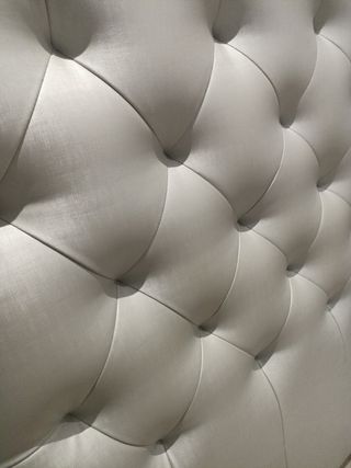 Cabecero cuero plateado