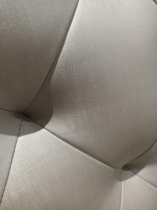 Cabecero cuero plateado