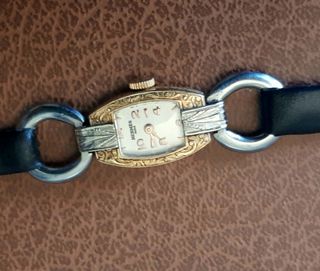 Reloj Joya Vintage HERMES de Mujer de Oro Estuche