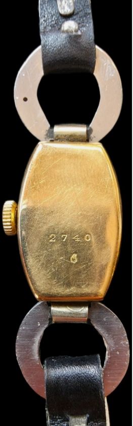 Reloj Joya Vintage HERMES de Mujer de Oro Estuche