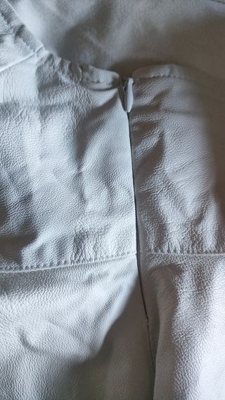 Top Zara polipiel blanco, nuevo