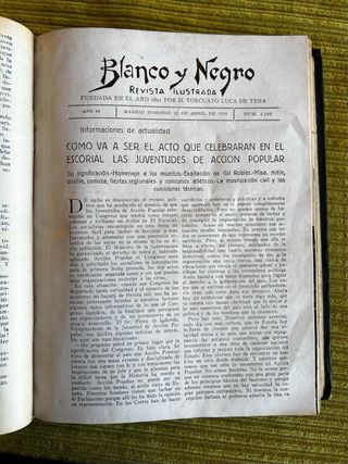 REVISTA “BLANCO Y NEGRO” (1934, febrero-mayo)