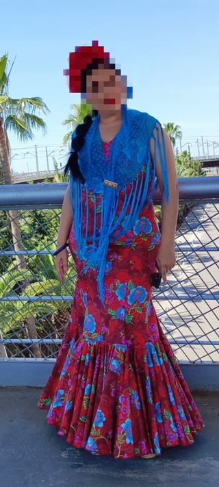 Traje de gitana seminuevo año 2024