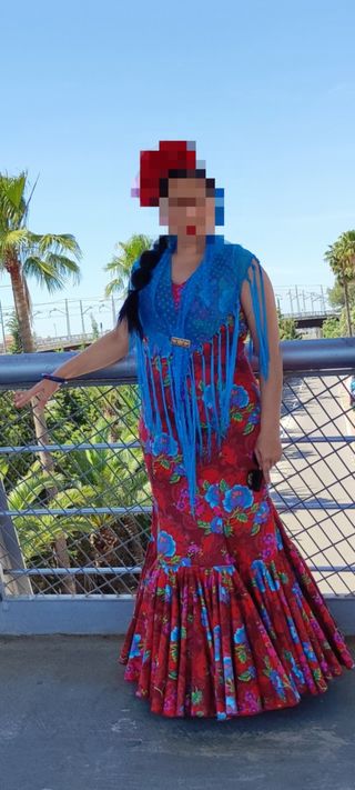 Traje de gitana seminuevo año 2024
