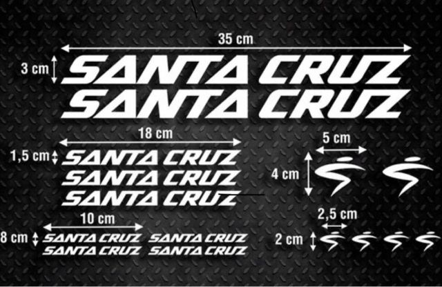 Kit adesivi Santa Cruz downhill mountain bike mtb