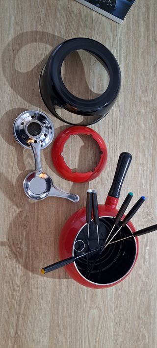 Fondue Set con 6 Tenedores