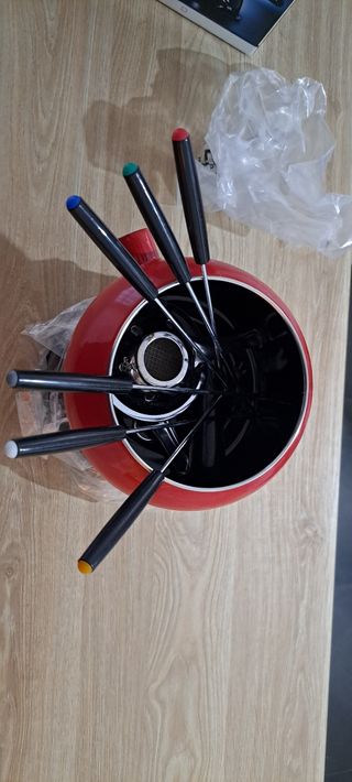 Fondue Set con 6 Tenedores