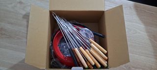 Fondue Set con 6 Tenedores